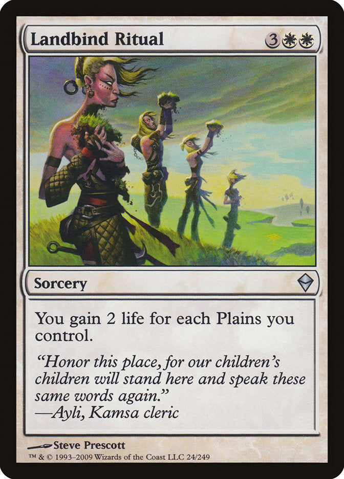 Landbind Ritual [Zendikar] Foil