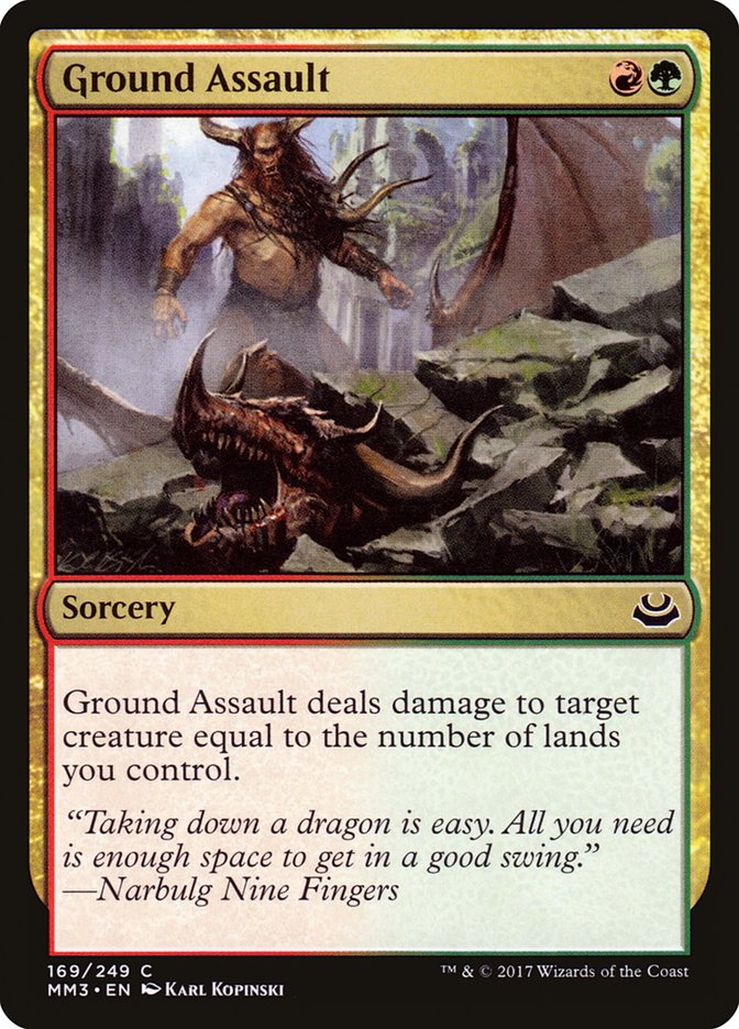 Ground Assault [Modern Masters 2017] Foil