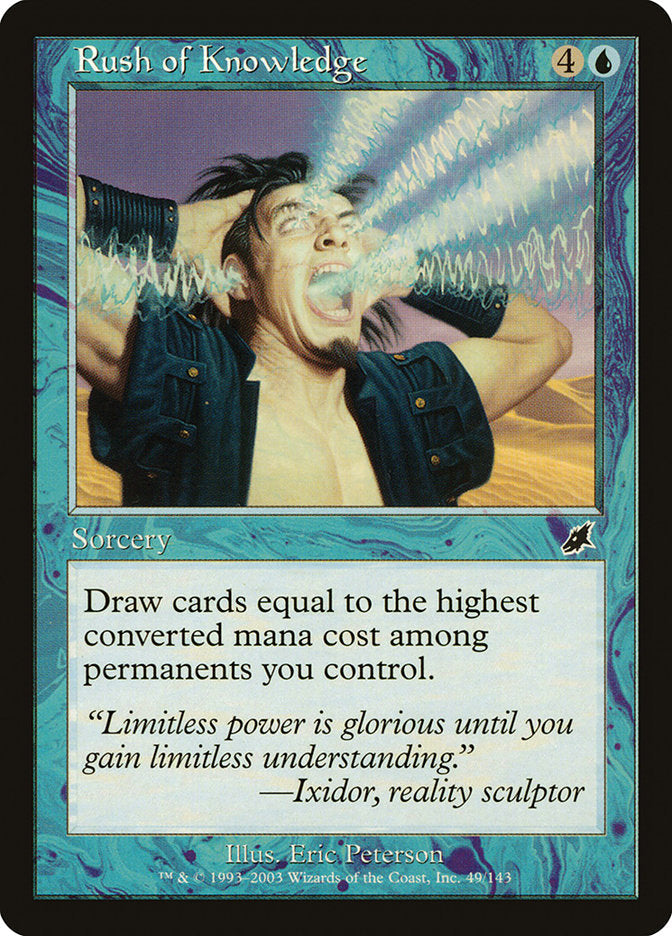 Rush of Knowledge [Scourge] Foil