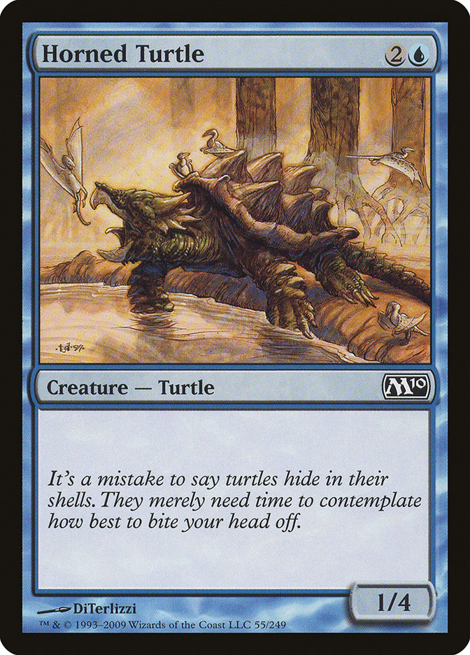 Horned Turtle [Magic 2010] Foil