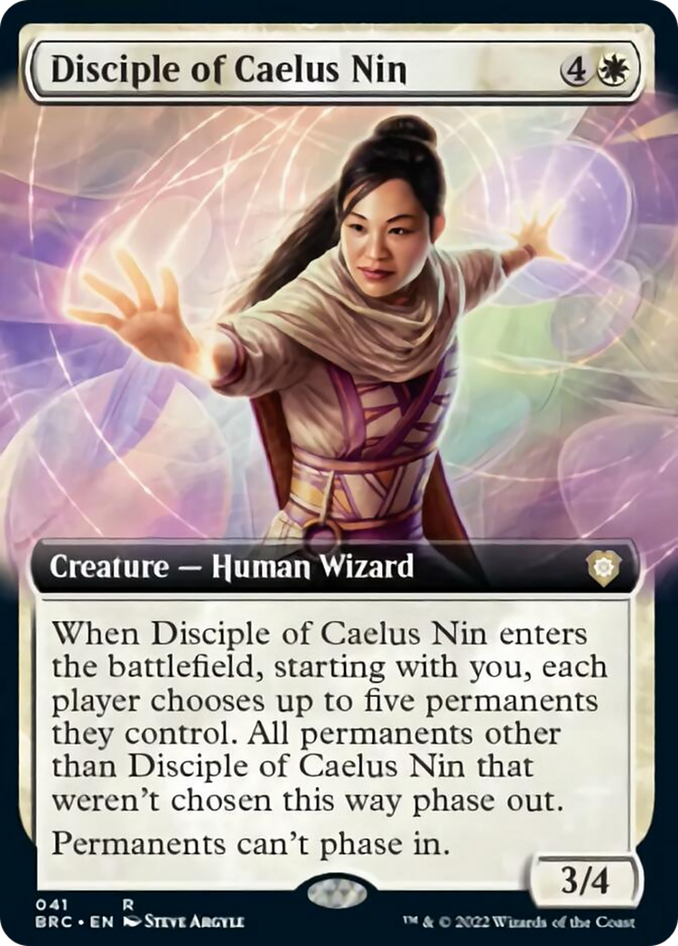 Disciple of Caelus Nin (Extended Art) [The Brothers' War Commander] Foil