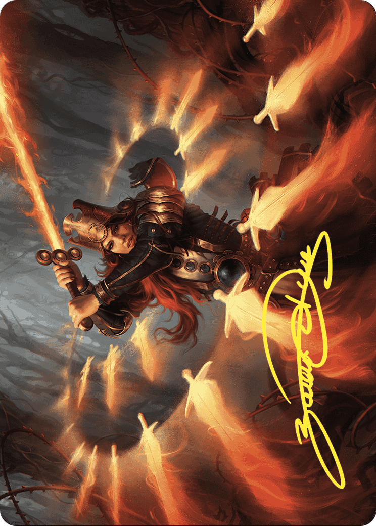 Heartflame Duelist // Heartflame Duelist  [Wilds of Eldraine Art Series] (Borderless) Foil