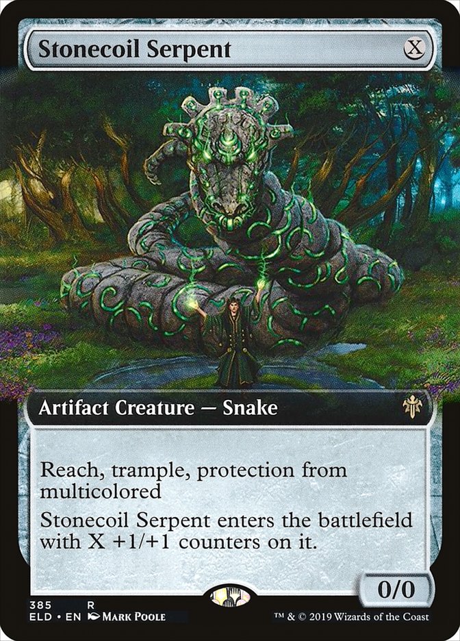 Stonecoil Serpent (Extended Art) [Throne of Eldraine] Foil