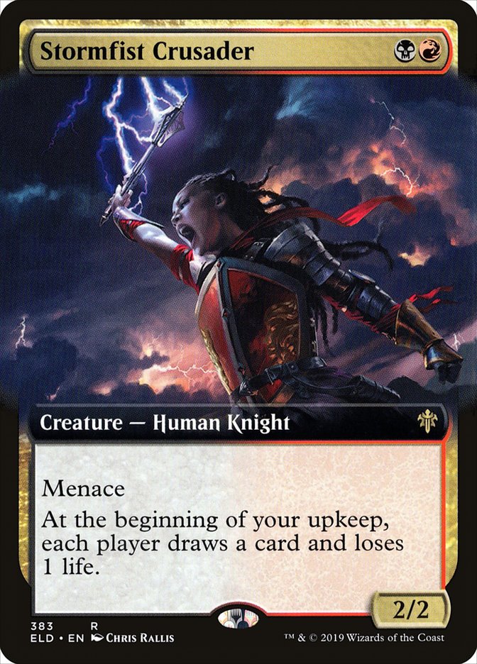 Stormfist Crusader (Extended Art) [Throne of Eldraine] Foil