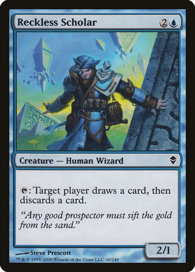Reckless Scholar [Zendikar] Foil