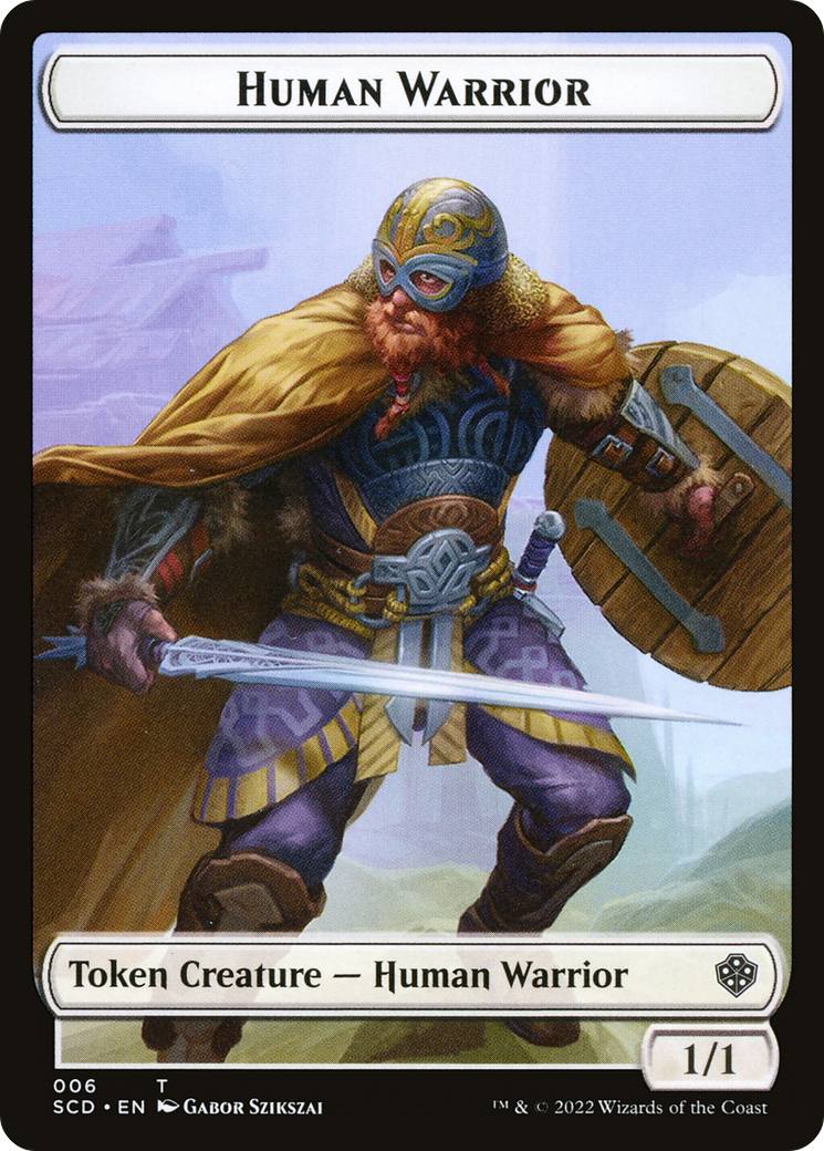 Human Warrior  [Starter Commander Deck Tokens]