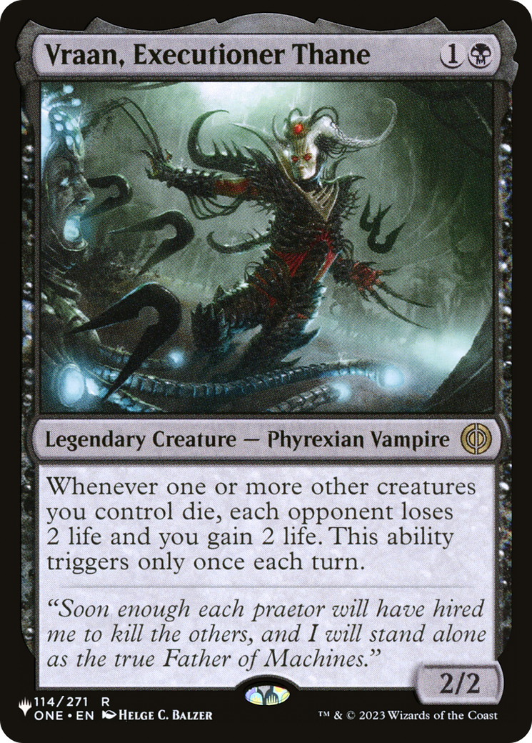 Vraan, Executioner Thane  [The List Reprints]