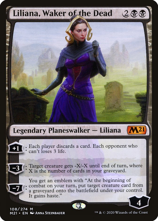 Liliana, Waker of the Dead [Core Set 2021] Foil