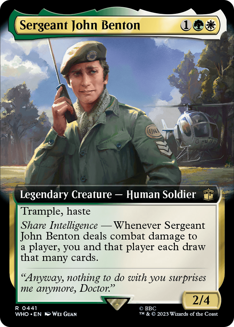Sergeant John Benton (Extended Art) [Doctor Who] Foil