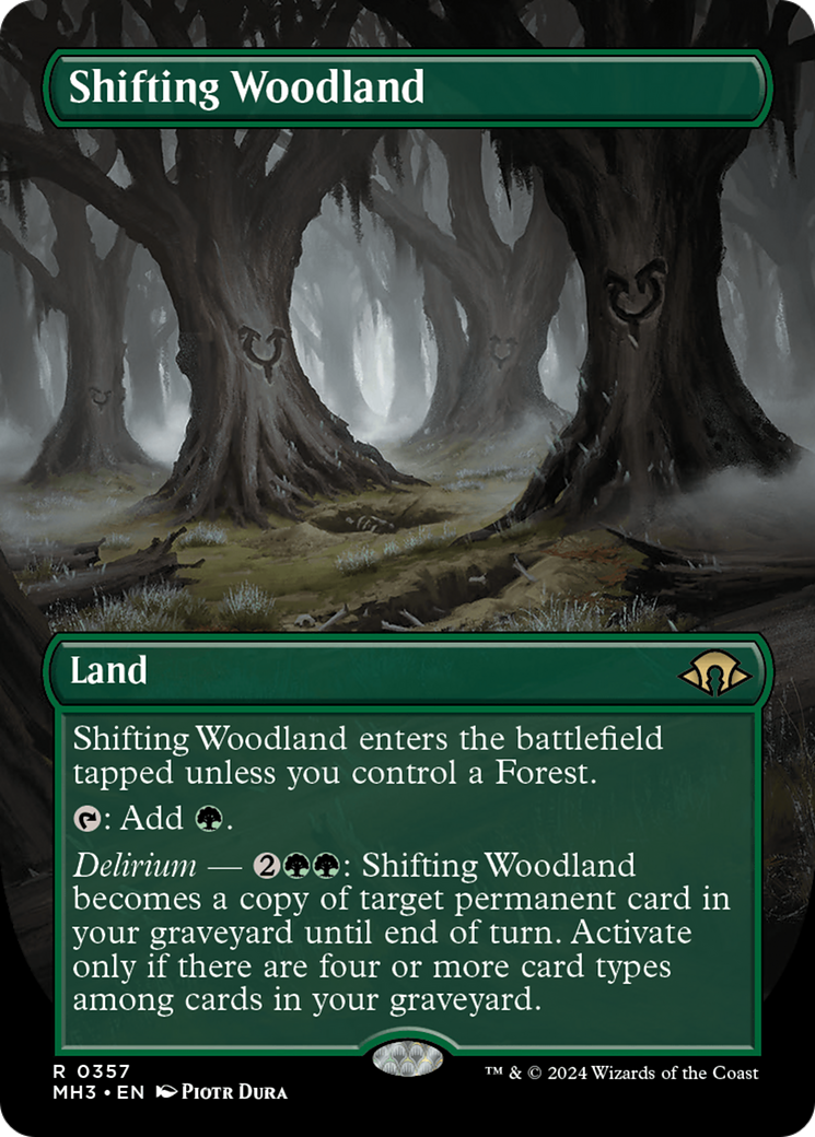 Shifting Woodland (Borderless) [Modern Horizons 3] Foil