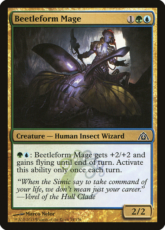 Beetleform Mage [Dragon's Maze] Foil