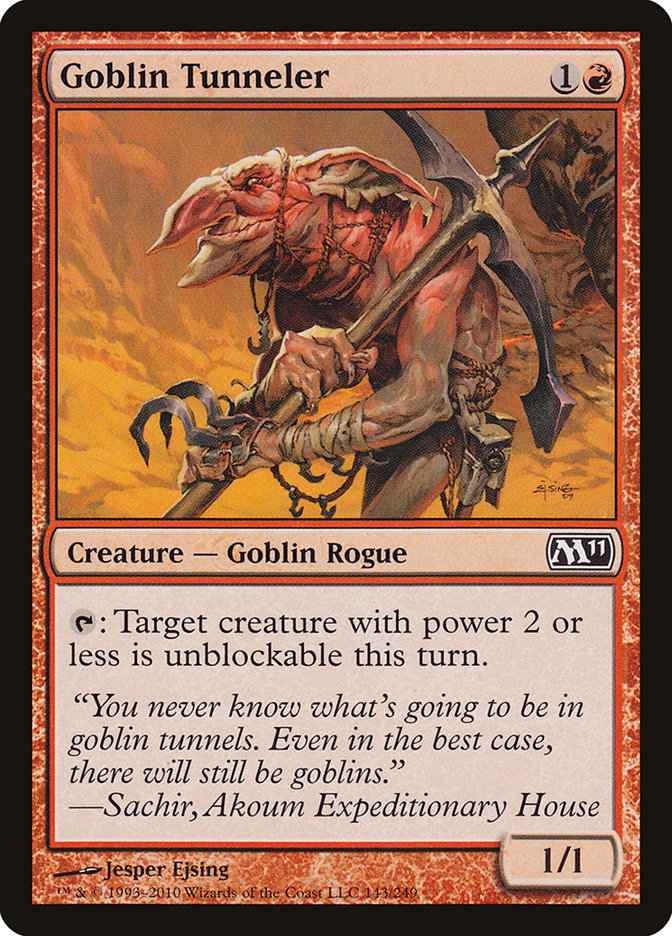 Goblin Tunneler [Magic 2011] Foil