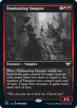 Dominating Vampire [Innistrad: Double Feature] Foil