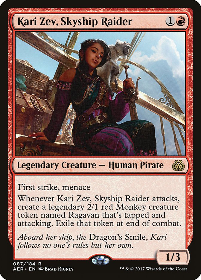 Kari Zev, Skyship Raider [Aether Revolt] Foil