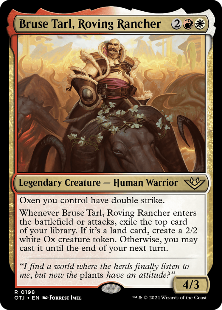 Bruse Tarl, Roving Rancher [Outlaws of Thunder Junction] Foil