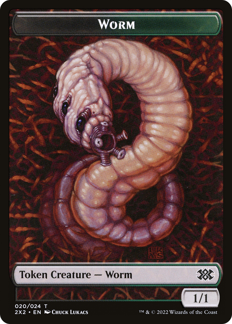 Worm  [Double Masters 2022 Tokens] Foil
