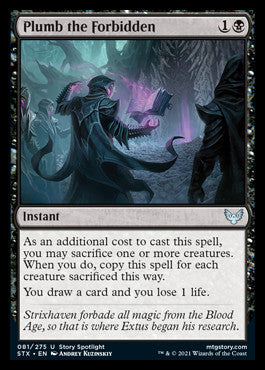 Plumb the Forbidden [Strixhaven: School of Mages] Foil