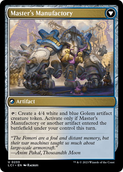 Master's Guide-Mural // Master's Manufactory [The Lost Caverns of Ixalan] Foil