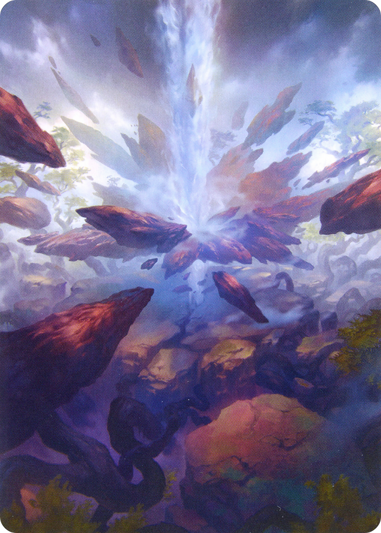 Prismatic Vista // Prismatic Vista  [Zendikar Rising Art Series] (Borderless) Foil