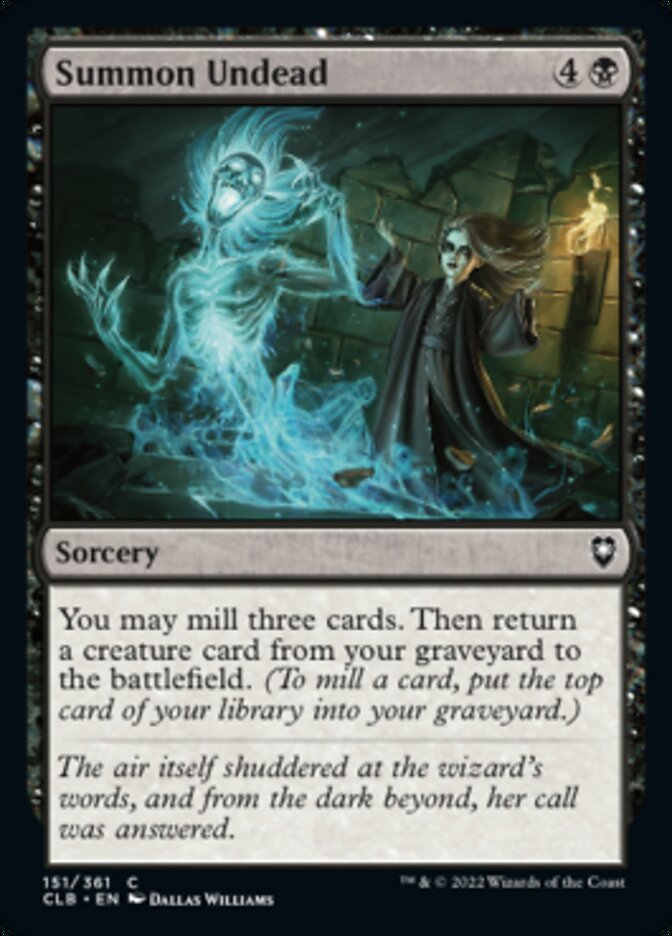 Summon Undead [Commander Legends: Battle for Baldur's Gate] Foil