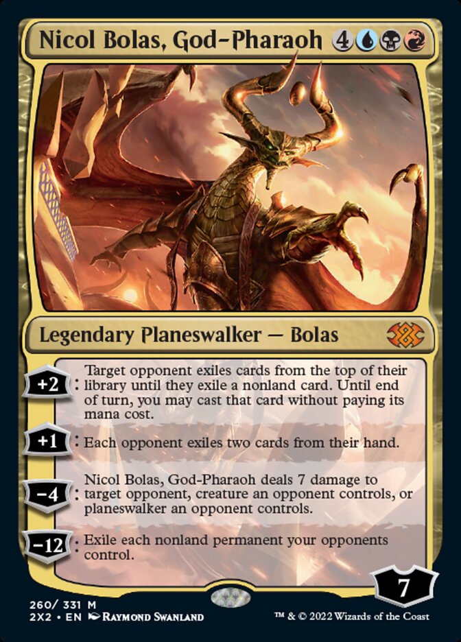 Nicol Bolas, God-Pharaoh [Double Masters 2022] Foil