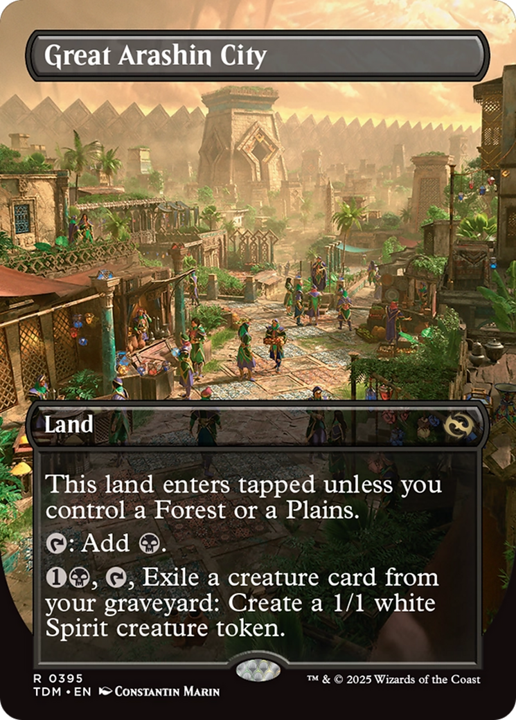 Great Arashin City (Borderless) [Tarkir: Dragonstorm] Foil