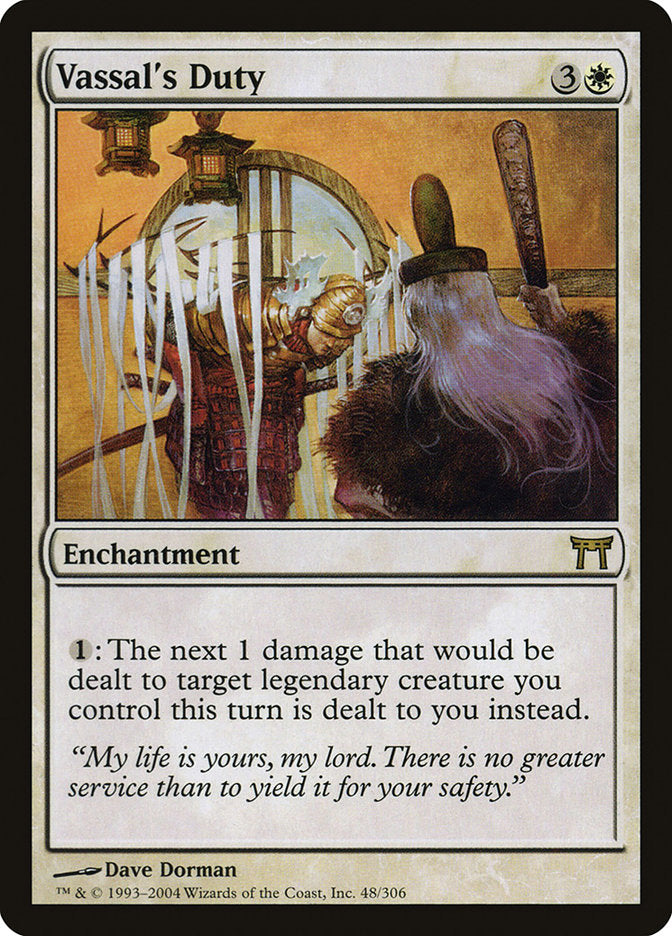 Vassal's Duty [Champions of Kamigawa] Foil