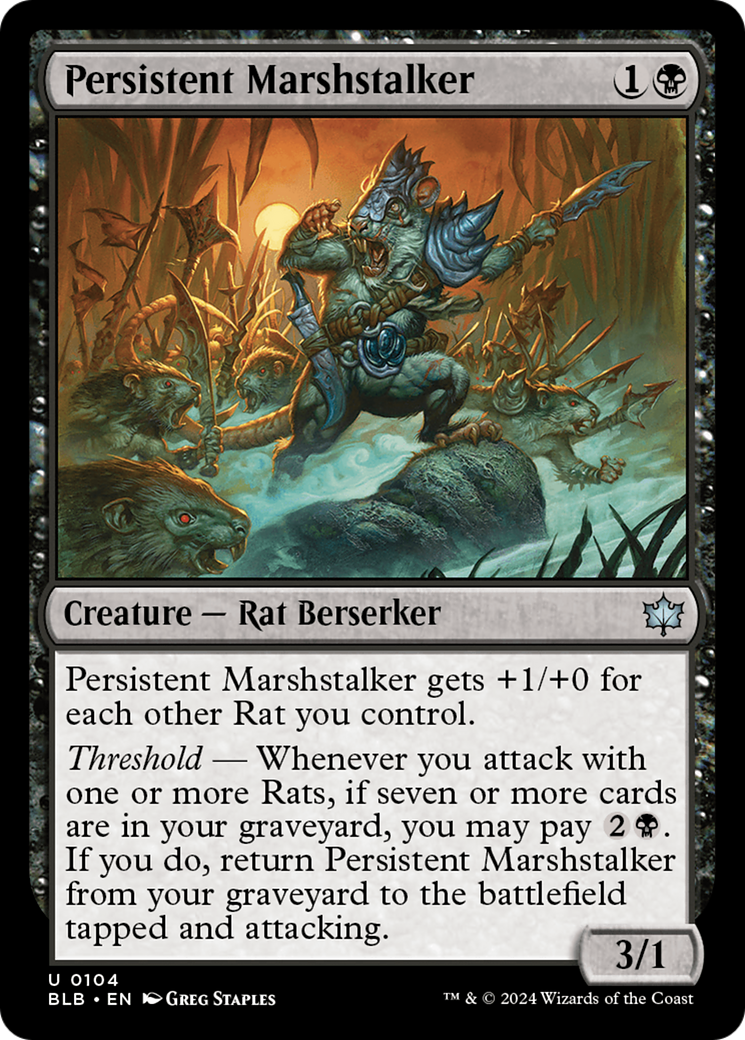 Persistent Marshstalker [Bloomburrow] Foil