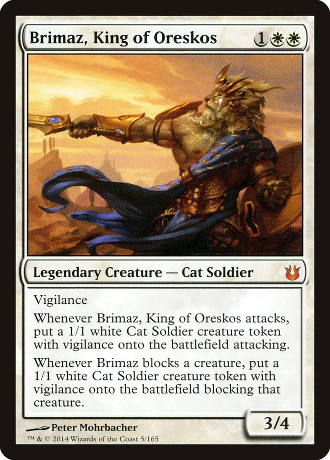 Brimaz, King of Oreskos [Born of the Gods] Foil