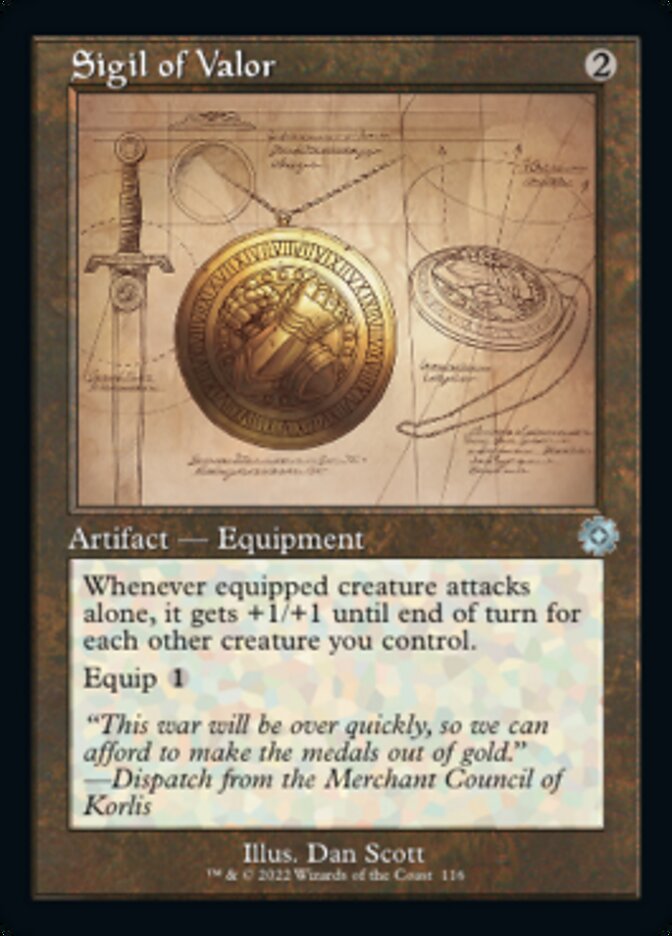 Sigil of Valor (Retro Schematic) [The Brothers' War Retro Artifacts] Foil