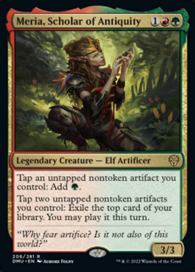 Meria, Scholar of Antiquity [Dominaria United] Foil