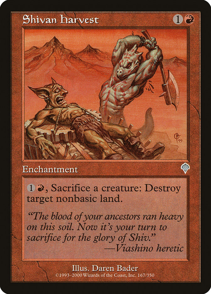 Shivan Harvest [Invasion] Foil