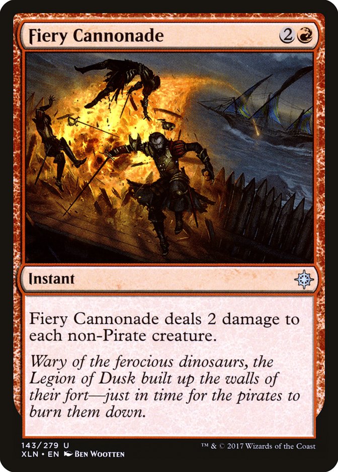 Fiery Cannonade [Ixalan] Foil