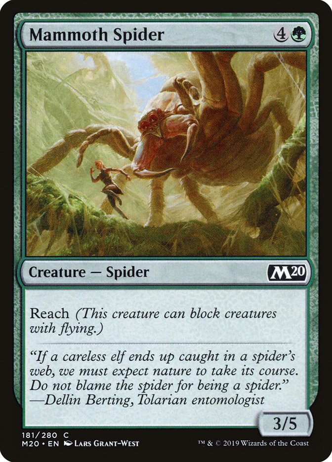 Mammoth Spider [Core Set 2020] Foil