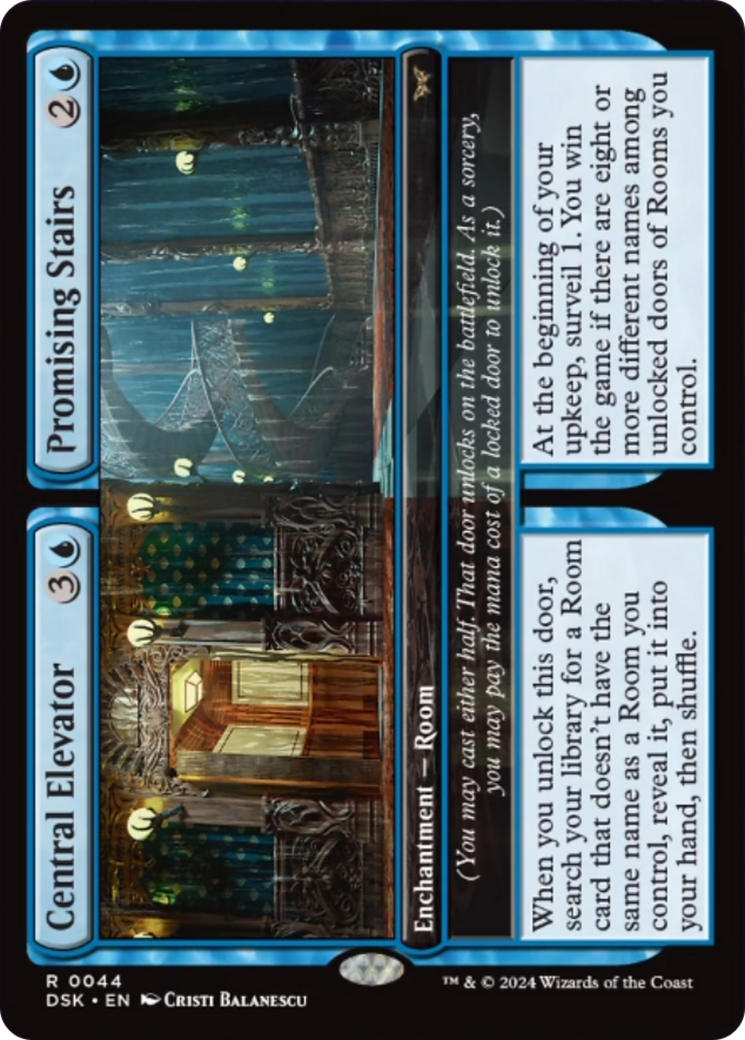 Central Elevator // Promising Stairs [Duskmourn: House of Horror] Foil