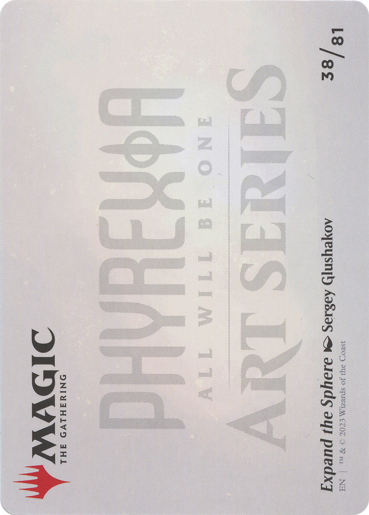 Expand the Sphere // Expand the Sphere  [Phyrexia: All Will Be One Art Series] (Borderless)