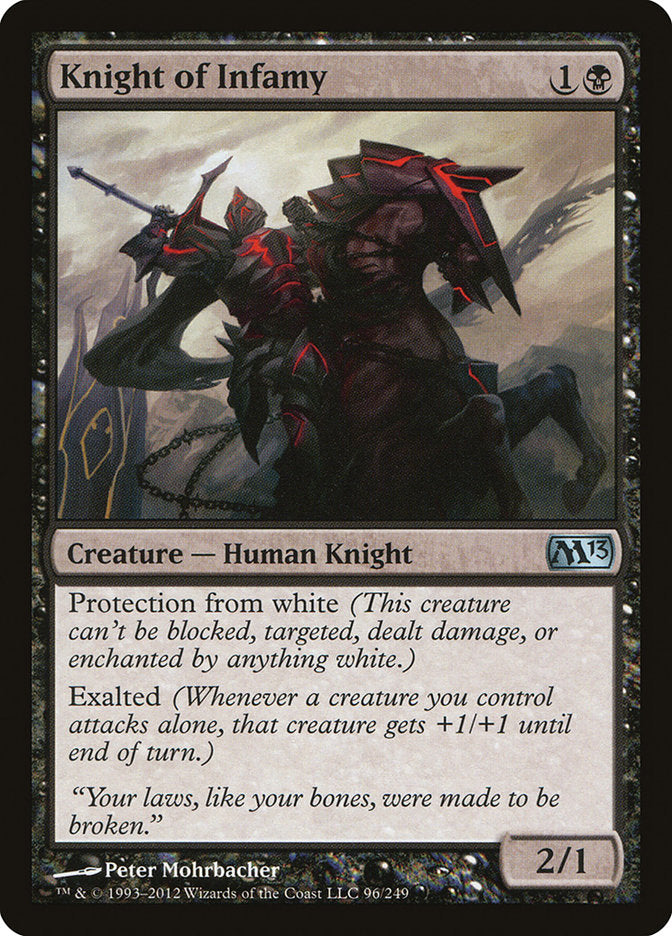 Knight of Infamy [Magic 2013] Foil