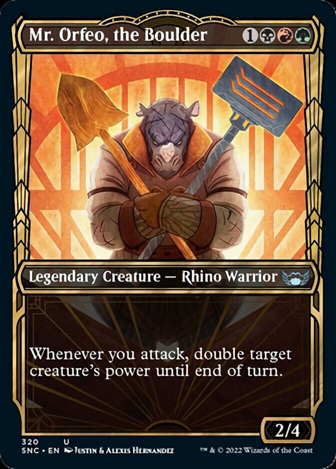 Mr. Orfeo, the Boulder (Showcase Golden Age) [Streets of New Capenna] Foil