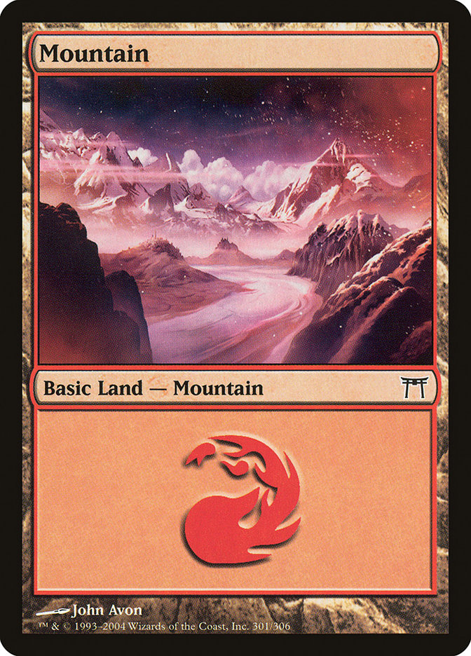 Mountain (301) [Champions of Kamigawa] Foil