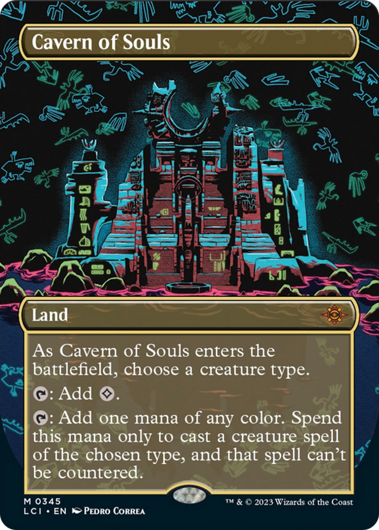Cavern of Souls (0345) (Borderless) [The Lost Caverns of Ixalan] Foil