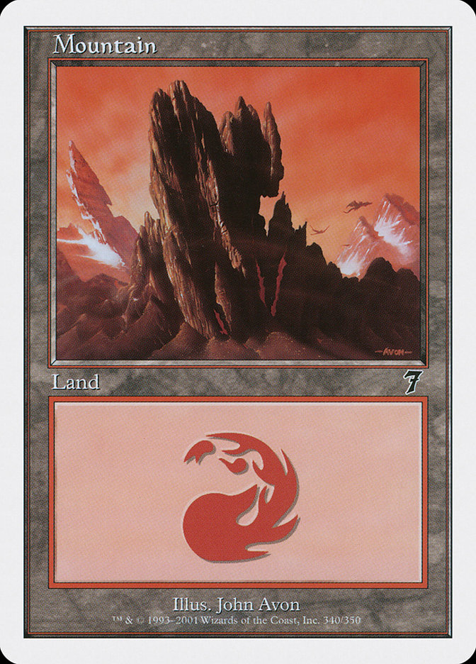 Mountain (340) [Seventh Edition] Foil