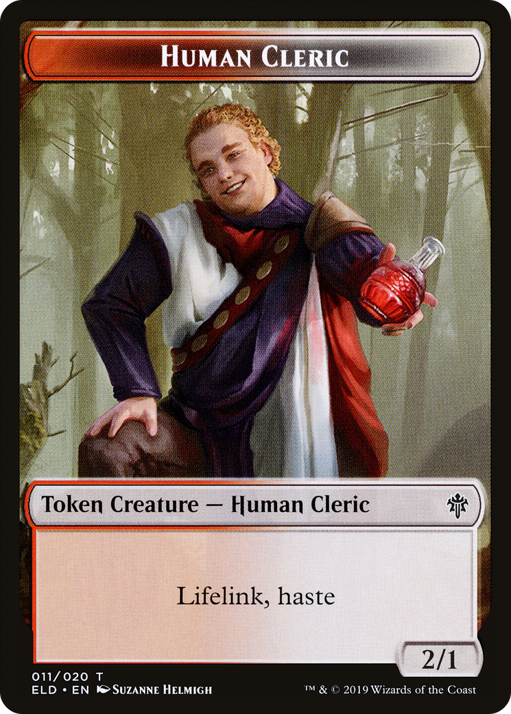 Human Cleric  [Throne of Eldraine Tokens] Foil
