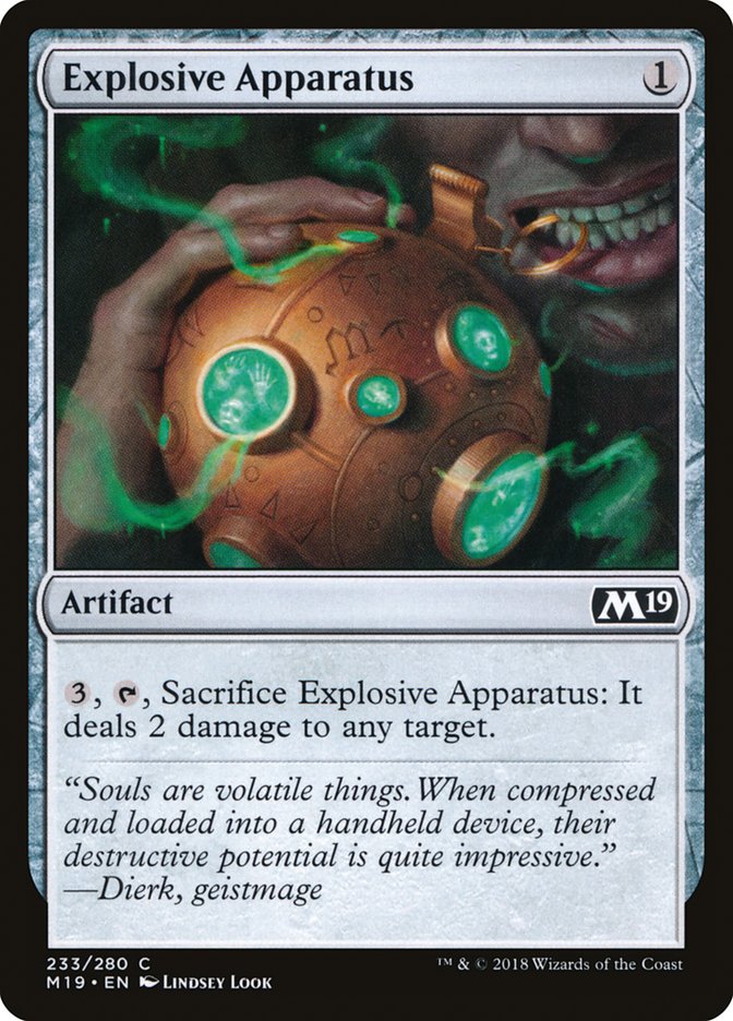 Explosive Apparatus [Core Set 2019] Foil