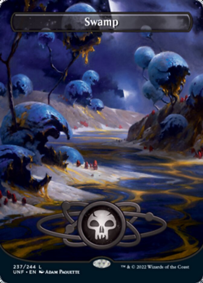 Swamp (237) (Planetary Space-ic Land) [Unfinity] Foil