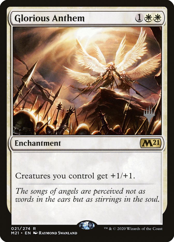 Glorious Anthem (Promo Pack) [Core Set 2021 Promos] Foil