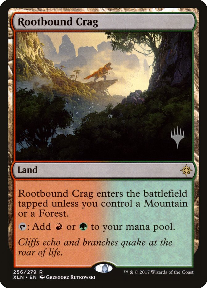 Rootbound Crag (Promo Pack) [Ixalan Promos] Foil