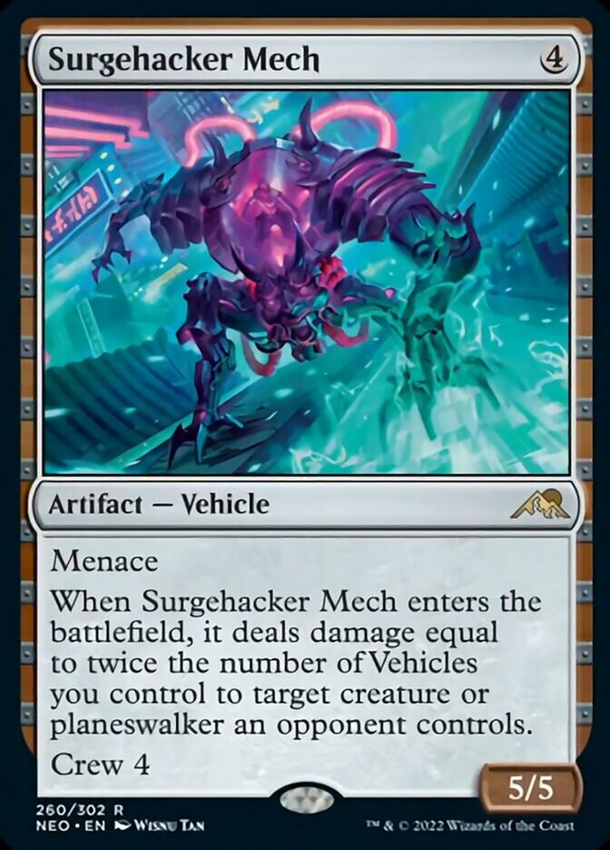 Surgehacker Mech [Kamigawa: Neon Dynasty] Foil