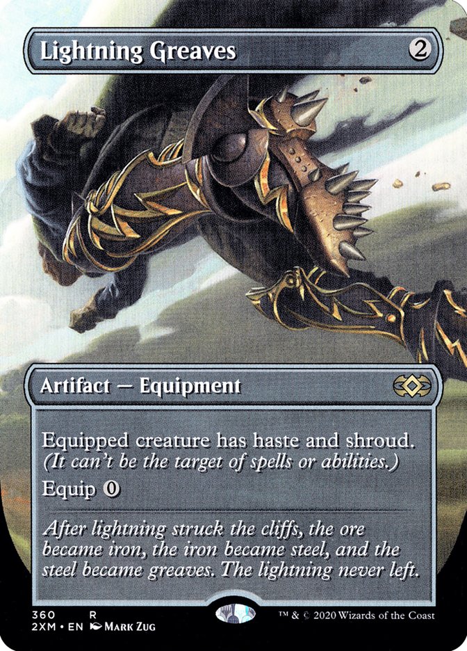 Lightning Greaves (Toppers) [Double Masters] Foil