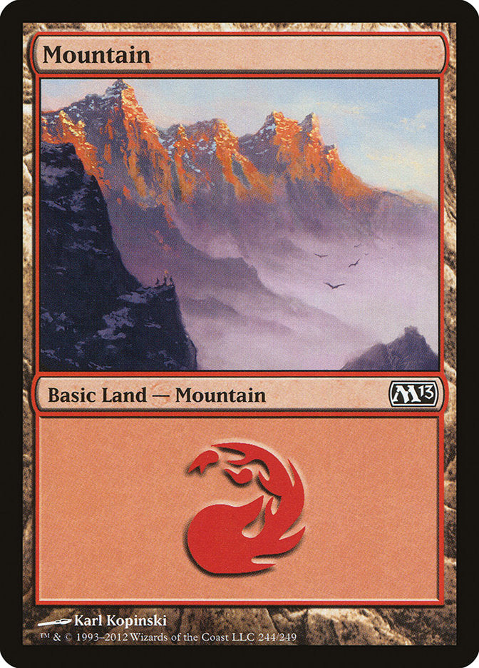 Mountain (244) [Magic 2013] Foil