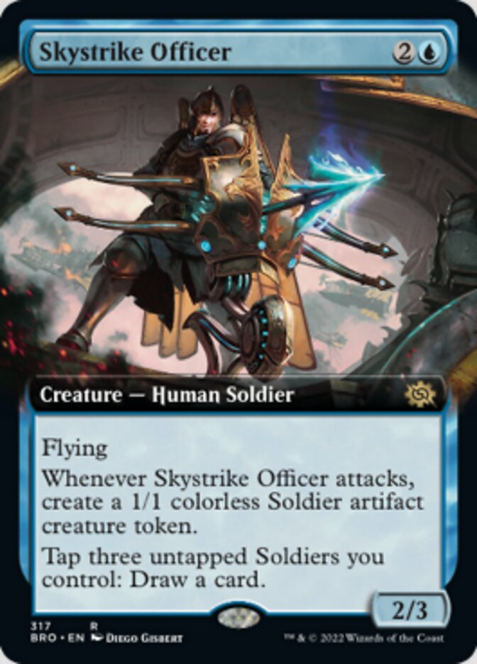 Skystrike Officer (Extended Art) [The Brothers' War] Foil